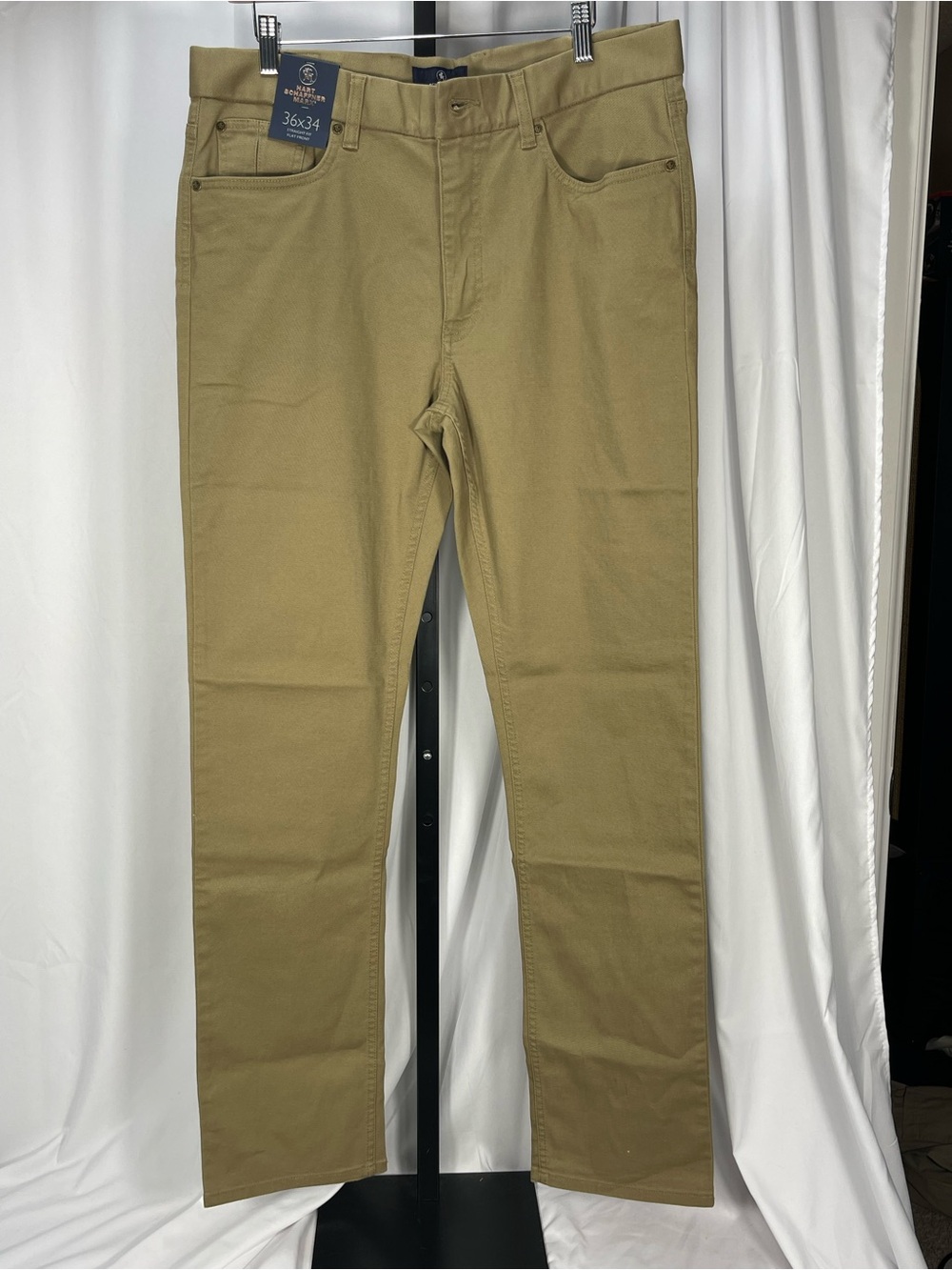 Men’s Hart Schaffner Marx Tan Denim Straight Leg Jeans. 36X34 NWT. Western wear